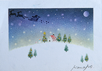 クリスマスの丘 内田加奈子オリジナルパステルアート作品