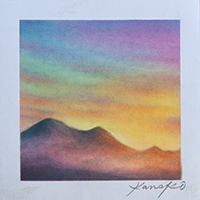 Evening glow 内田加奈子オリジナルパステルアート作品
