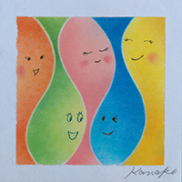 皆んな笑ってみんな良い パステル和アート