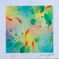 和金 内田加奈子オリジナルパステルアート作品