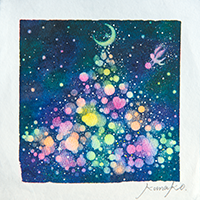 Jewelry Christmas 内田加奈子オリジナルパステルアート作品