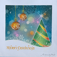 Joy to the World (Gold) 内田加奈子オリジナルパステルアート作品