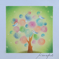 多幸の木(グリーン) パステル和アート