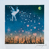 想いを伝える魔法の妖精 内田加奈子オリジナルパステルアート作品