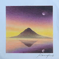 Water reflection(Evening) 内田加奈子オリジナルパステルアート作品